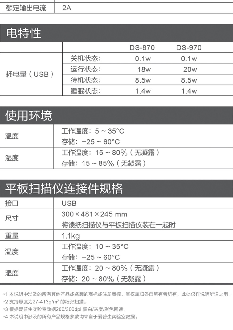 爱普生（EPSON）DS870 扫描仪 A3高速彩色 自动双面连续