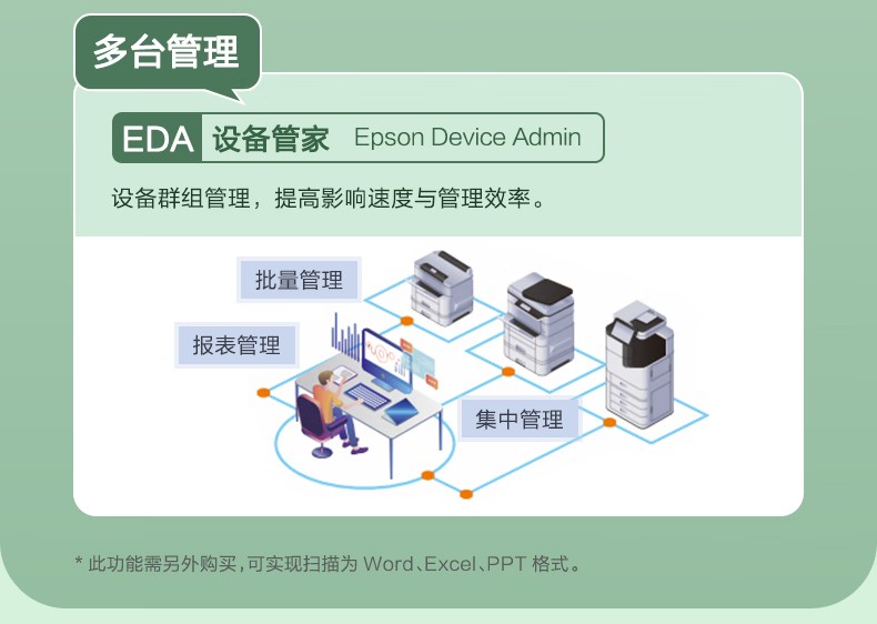 爱普生 Epson AM-C4000a A3企业级墨仓式 阵列复合机 彩色一体机