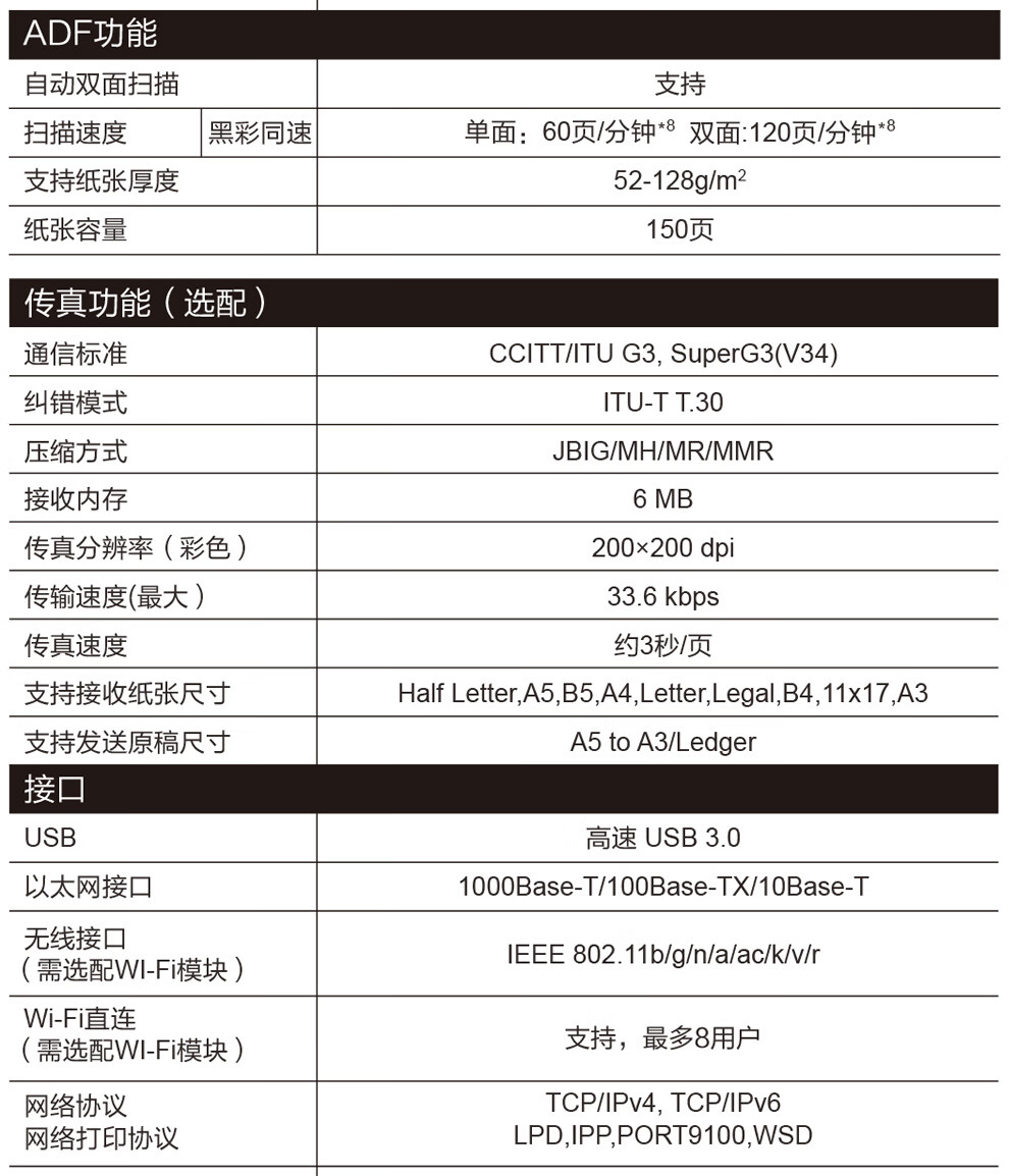 爱普生 Epson AM-C5000a A3企业级墨仓式 阵列复合机 彩色一体机